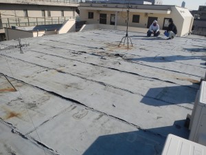 屋上シート防水 施工前